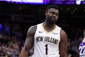 不理想!锡安半场5中2拿到5分2助 正负值-5