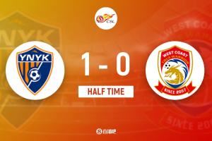 半场-奥斯卡2分钟送助攻佩德罗-恩里克破门 玉昆暂1-0西海岸