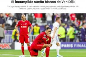 阿斯:范戴克今夏曾极力争取转会皇马,但皇马拒绝了这一选择