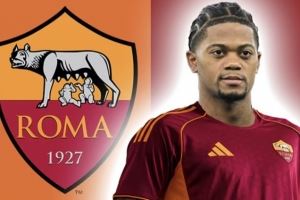 意天空记者：罗马前锋利昂-贝利因左腿筋伤势将缺阵两周