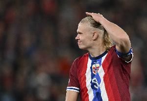 哈兰德本次世预赛射门39次,所有欧洲球员中最多