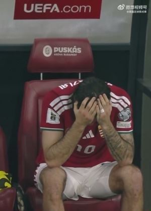 世界杯梦碎💔遭爱尔兰绝杀,匈牙利队长索博斯洛伊赛后痛哭