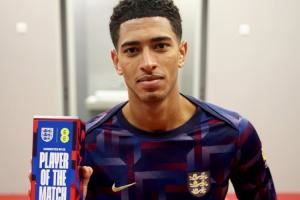 斩获MVP!贝林创造1机会+2关键传球12对抗7成功,评分7.6全场第3