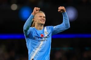 太高效!哈兰德本赛季20场32球3助,平均48.4分钟参与1球