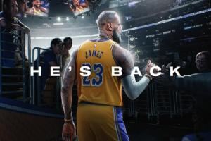 👑赛季首秀！詹姆斯今日战爵士确定复出 征战第23个赛季！
